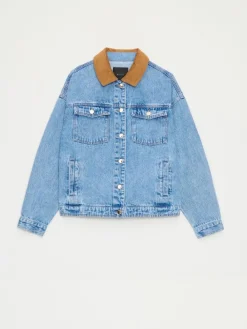 Jacken, Mäntel></noscript>MOHITO Denim-Jacke Blau