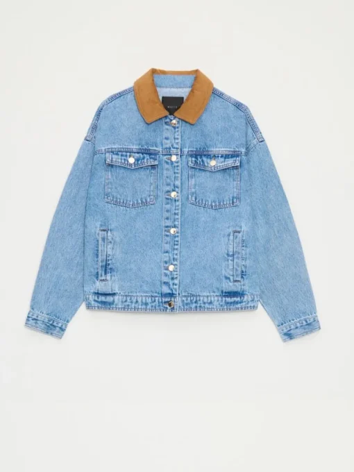 Jacken, Mäntel>MOHITO Denim-Jacke Blau