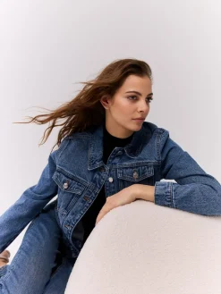 Am Häufigsten Ausgewählt|Jacken, Mäntel></noscript>MOHITO Denim-Jacke Blau