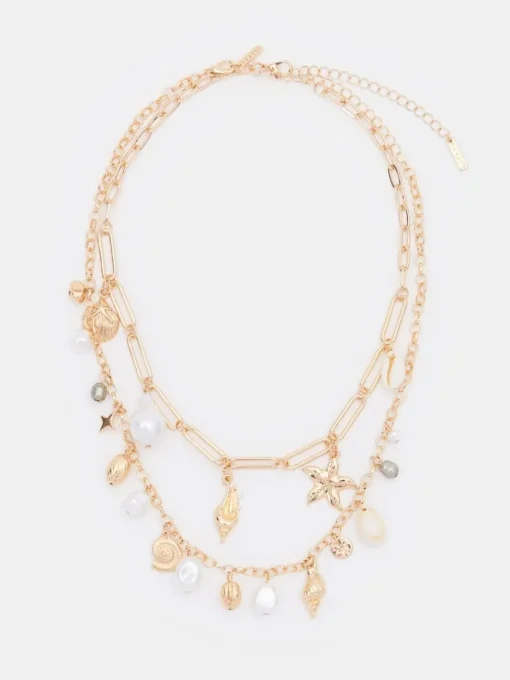 Schmuck>MOHITO Doppelte Halskette Mehrfarbig