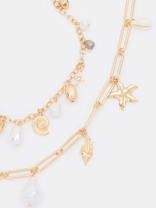 Schmuck>MOHITO Doppelte Halskette Mehrfarbig