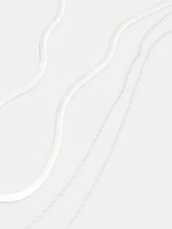 Schmuck>MOHITO Doppelte Halskette Silber