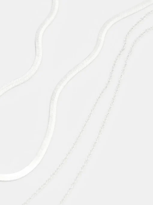 Schmuck>MOHITO Doppelte Halskette Silber