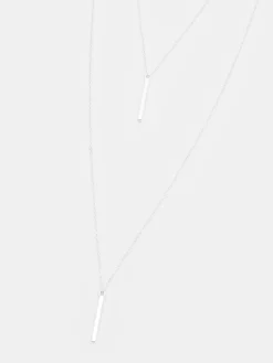 Schmuck></noscript>MOHITO Doppelte Halskette Silber