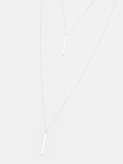 Schmuck>MOHITO Doppelte Halskette Silber