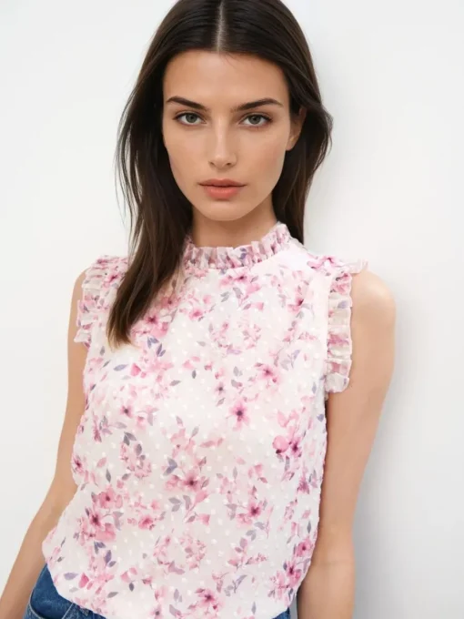 T-shirts, Tops>MOHITO Elegant top with stand up collar Mehrfarbig