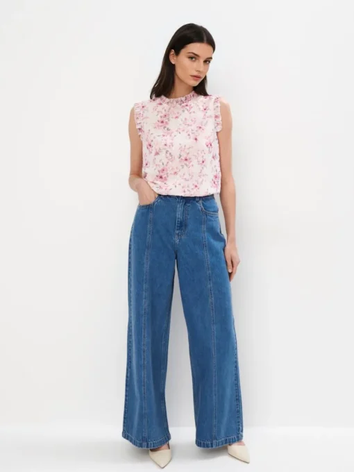 T-shirts, Tops>MOHITO Elegant top with stand up collar Mehrfarbig