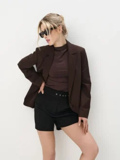 Shorts>MOHITO Elegante Shorts Schwarz