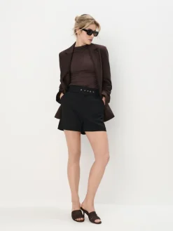 Shorts>MOHITO Elegante Shorts Schwarz