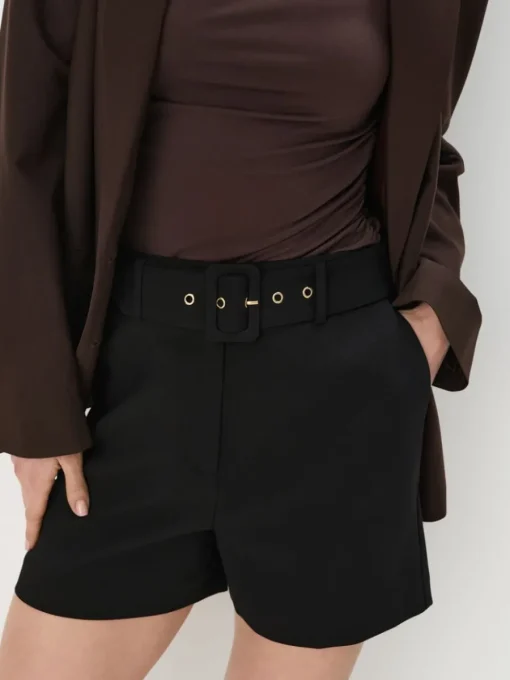 Shorts>MOHITO Elegante Shorts Schwarz