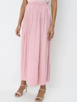 Röcke>MOHITO Faltenrock In Maxi-Länge Pink