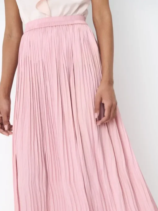Röcke>MOHITO Faltenrock In Maxi-Länge Pink