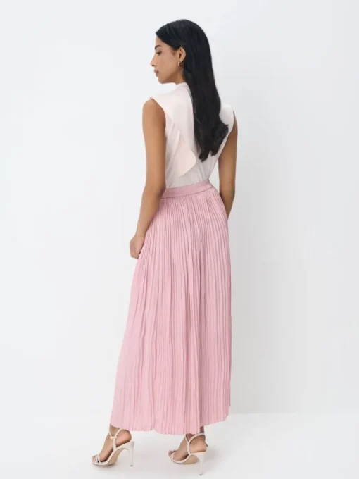 Röcke>MOHITO Faltenrock In Maxi-Länge Pink