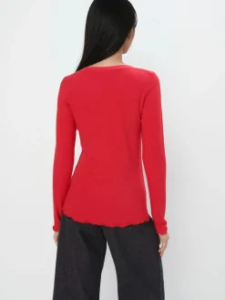 Blusen, Hemden></noscript>MOHITO Figurbetonte Bluse Rot