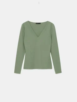 Blusen, Hemden></noscript>MOHITO Figurbetonte Bluse Grün
