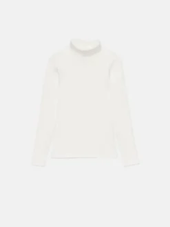 Pullover></noscript>MOHITO Figurbetonter Rollkragenpullover Creme
