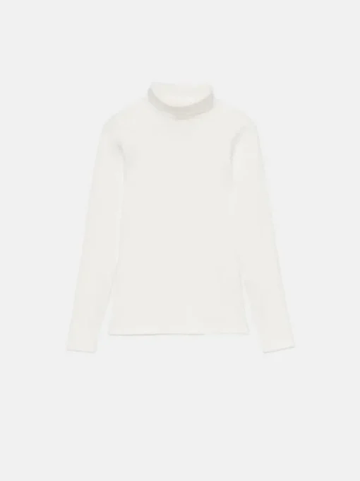 Pullover>MOHITO Figurbetonter Rollkragenpullover Creme