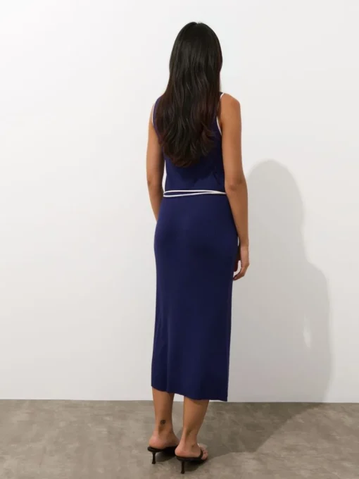 Coming Soon!>MOHITO Figurbetontes Midikleid Navy