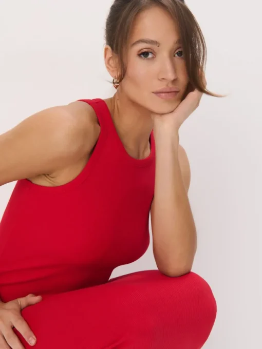 Bestsellers>MOHITO Figurbetontes Midikleid Rot