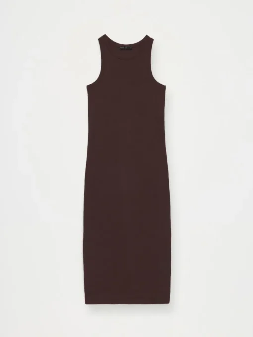 Bestsellers>MOHITO Figurbetontes Midikleid Dunkelbraun