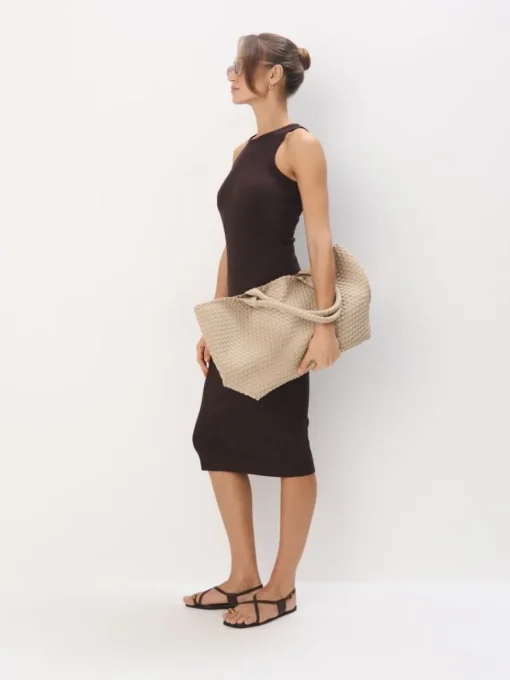 Bestsellers>MOHITO Figurbetontes Midikleid Dunkelbraun