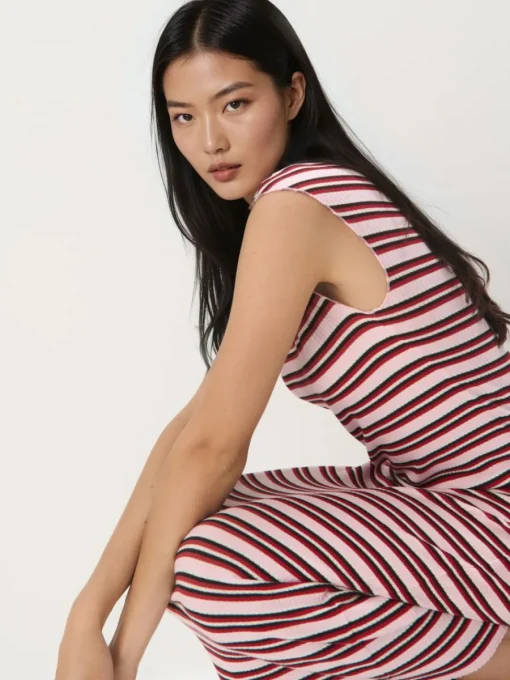 Midi, Maxikleider|Kleider, Overalls>MOHITO Figurbetontes Midikleid Pink