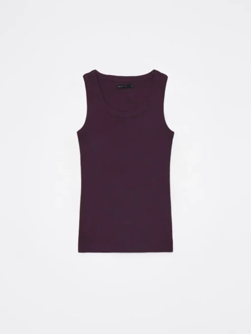 T-shirts, Tops>MOHITO Figurbetontes Top Kaffeebraun