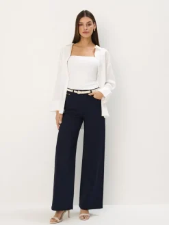 T-shirts, Tops></noscript>MOHITO Figurbetontes Top Weiu00df