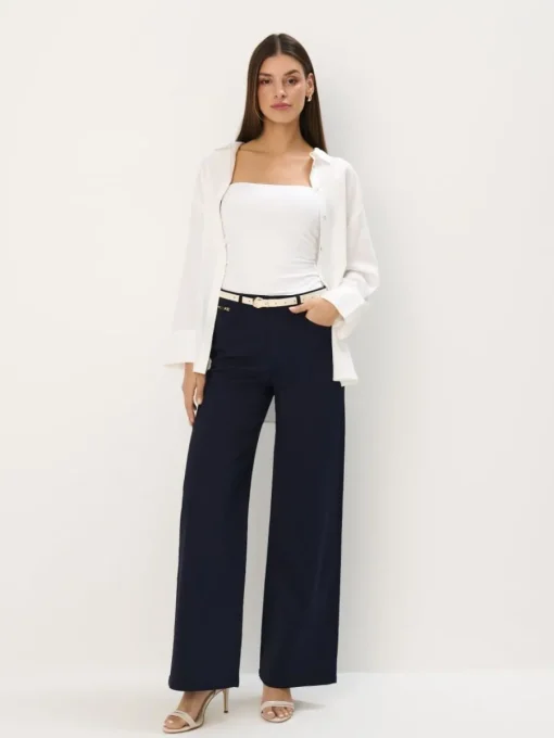 T-shirts, Tops>MOHITO Figurbetontes Top Weiu00df
