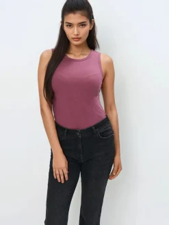 T-shirts, Tops>MOHITO Figurbetontes Top Hellviolett
