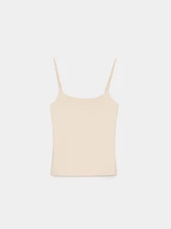 T-shirts, Tops></noscript>MOHITO Figurbetontes Top Beige