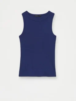 T-shirts, Tops></noscript>MOHITO Figurbetontes Top Navy