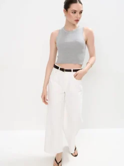 T-shirts, Tops>MOHITO Figurbetontes Top Grau