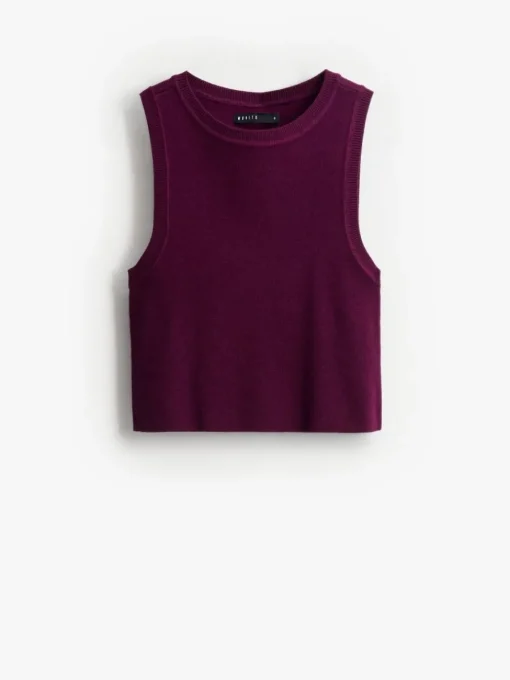 T-shirts, Tops>MOHITO Figurbetontes Top Kastanienbraun