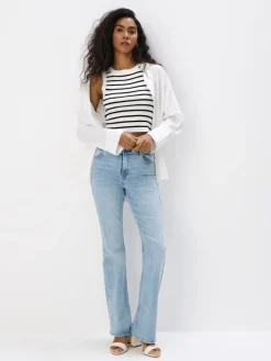T-shirts, Tops>MOHITO Figurbetontes Top Creme