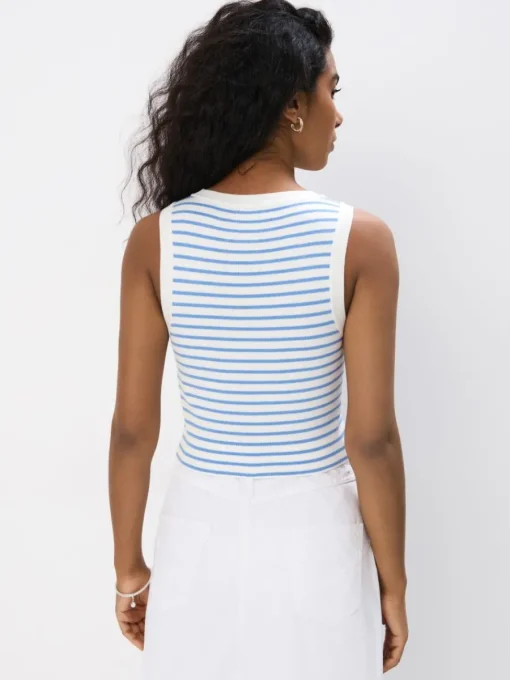 T-shirts, Tops>MOHITO Figurbetontes Top Blau