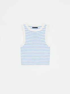 T-shirts, Tops></noscript>MOHITO Figurbetontes Top Blau