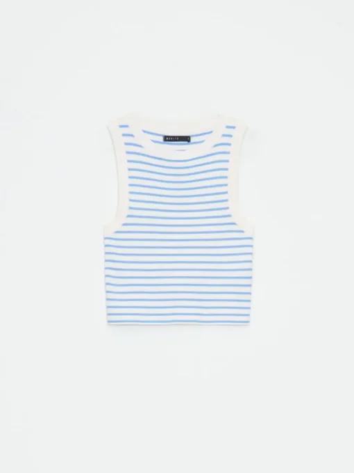 T-shirts, Tops>MOHITO Figurbetontes Top Blau