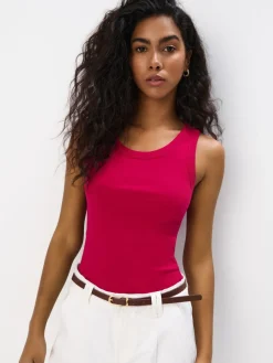 T-shirts, Tops>MOHITO Figurbetontes Top Fuchsia