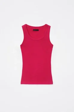 T-shirts, Tops></noscript>MOHITO Figurbetontes Top Fuchsia