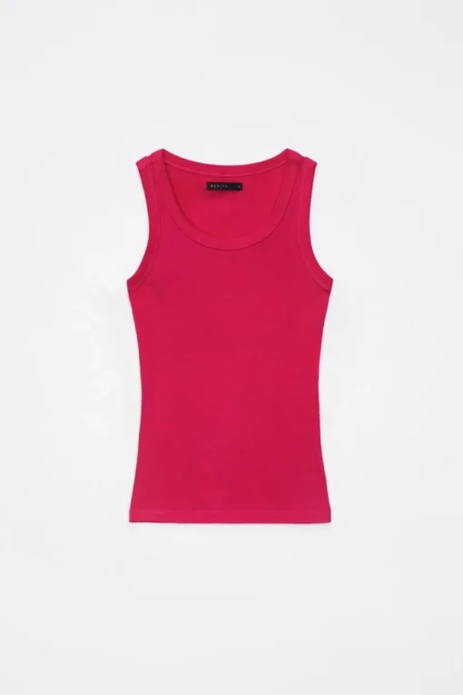 T-shirts, Tops>MOHITO Figurbetontes Top Fuchsia