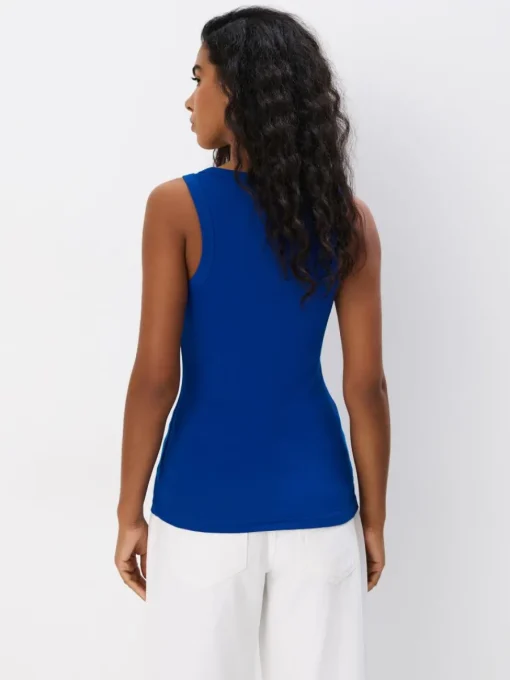 T-shirts, Tops>MOHITO Figurbetontes Top Blau