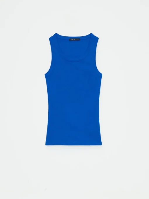 T-shirts, Tops>MOHITO Figurbetontes Top Blau