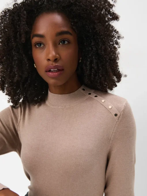 Pullover>MOHITO Figurnaher Pullover Beige