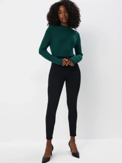 Pullover>MOHITO Figurnaher Pullover Grün