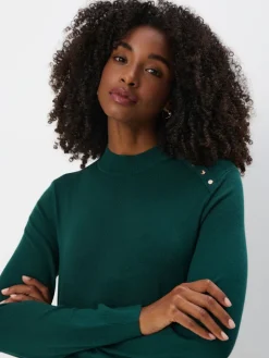 Pullover></noscript>MOHITO Figurnaher Pullover Grün