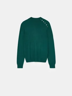 Pullover></noscript>MOHITO Figurnaher Pullover Grün