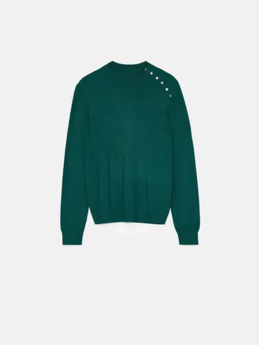Pullover>MOHITO Figurnaher Pullover Grün
