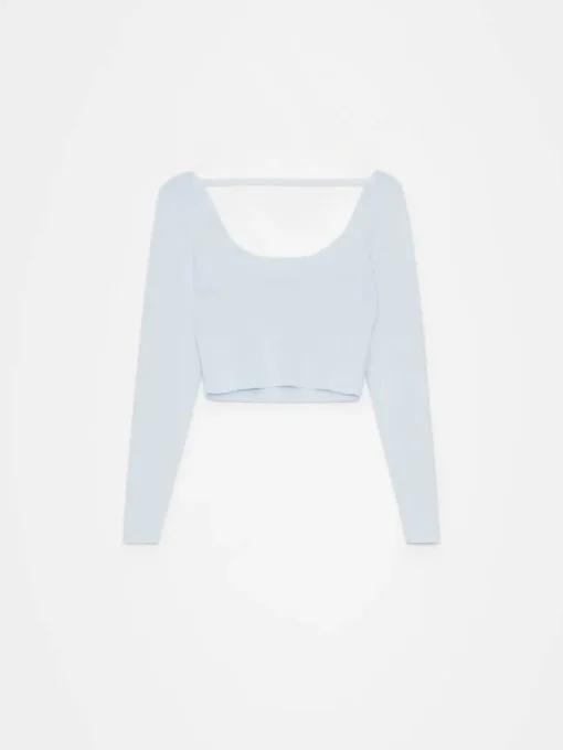 Pullover>MOHITO Figurnaher Pullover Blau