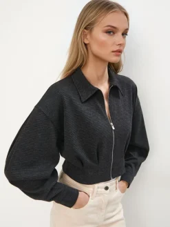 Jacken, Mäntel></noscript>MOHITO Frühlingsjacke Grau
